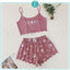 Pijama Cropped Estampado